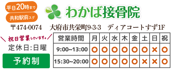 共和駅前　わかば接骨院
